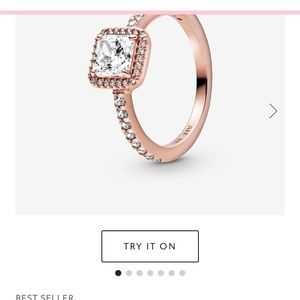 PANDORA Sparkle HALO ROSE GOLD RING
